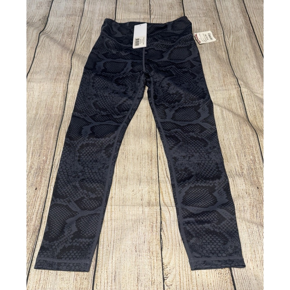 NWT Allfenix All Fenix Navy Blue Snake 7/8 Leggings NEW Sz M Tub3